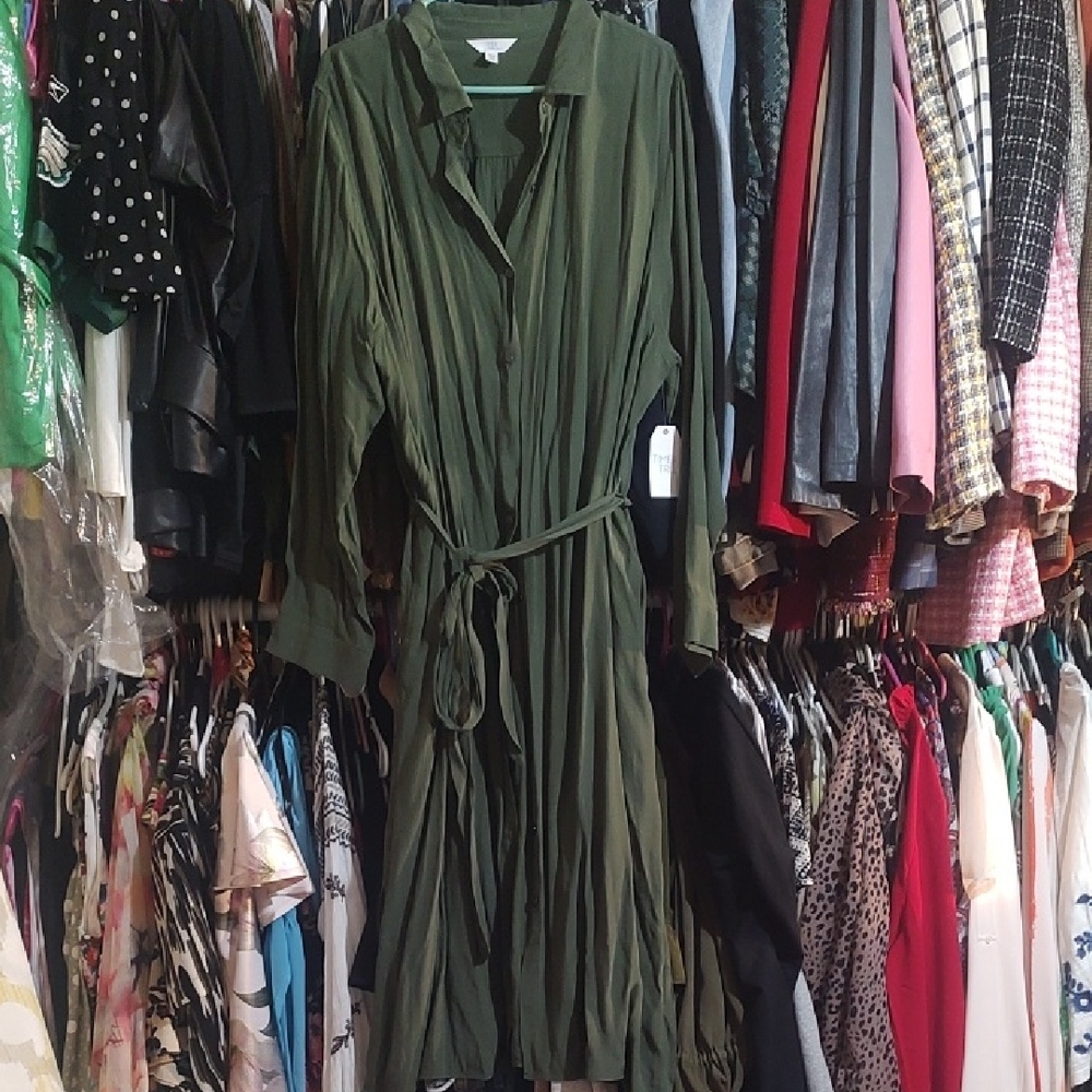 Utility shirt dress